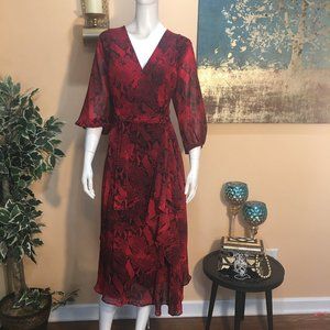 Calvin Klein Women's  Red & black Dress size 8
